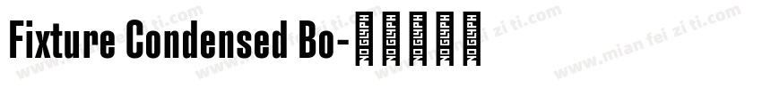 Fixture Condensed Bo字体转换